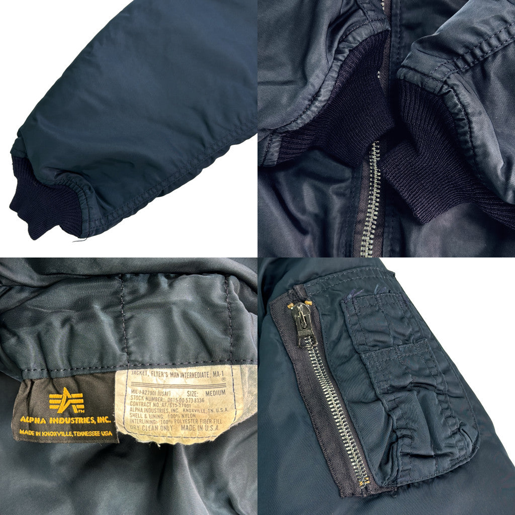 90s ALPHA INDUSTRIES MA-1 Flight Jacket Military Jacket