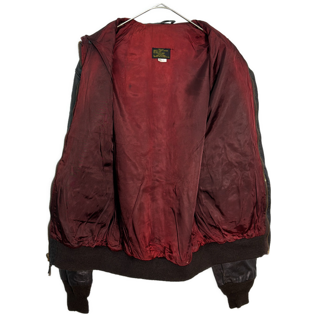 80s PROTECH A-2 Flight Jacket Military Jacket