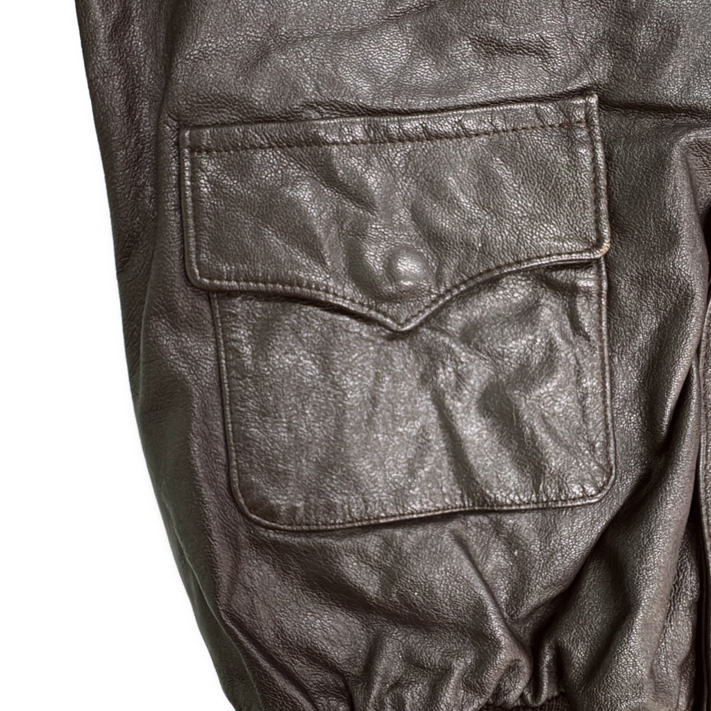 80s PROTECH A-2 Flight Jacket Military Jacket