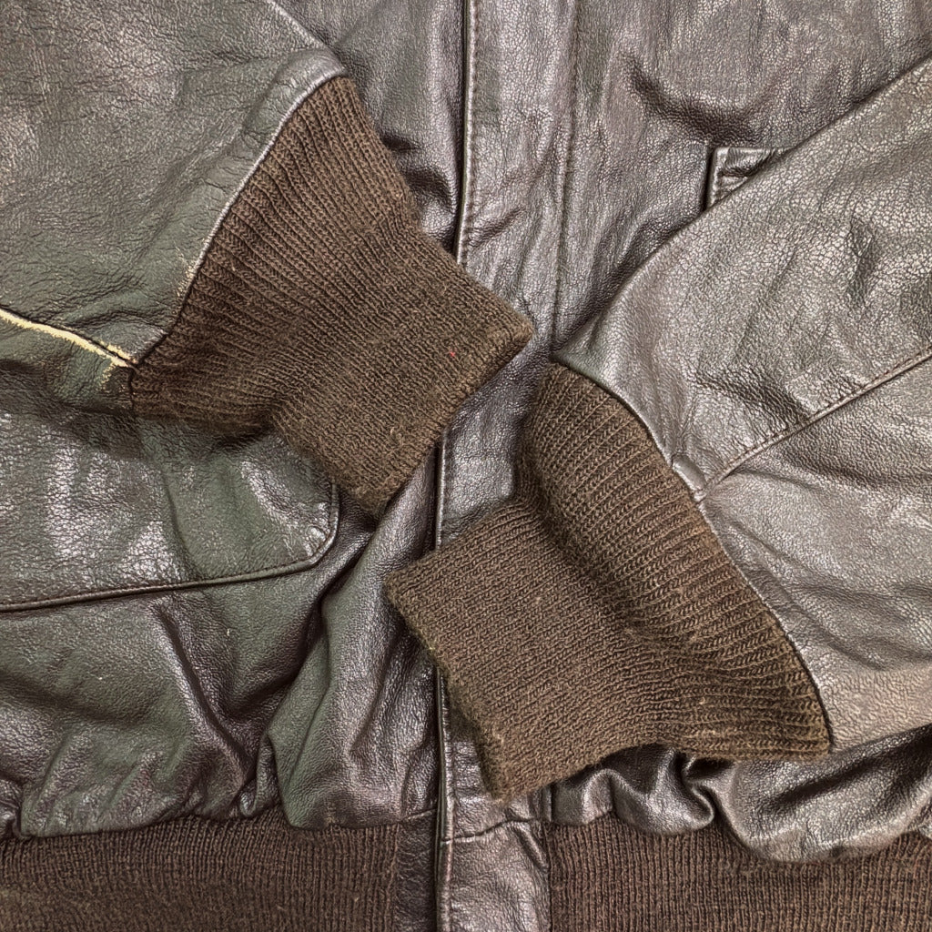 80s PROTECH A-2 Flight Jacket Military Jacket