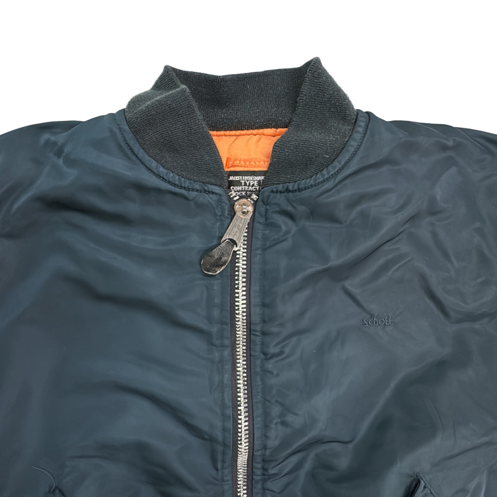 90s Schott MA-1 Flight Jacket Military Jacket