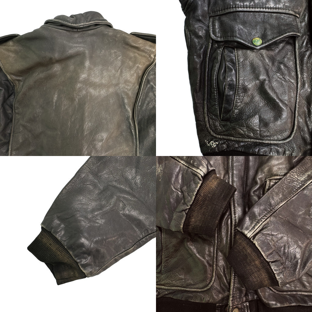 REDSKINS Bomber Leather Jacket