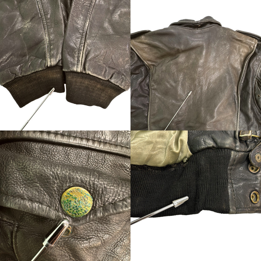 REDSKINS Bomber Leather Jacket
