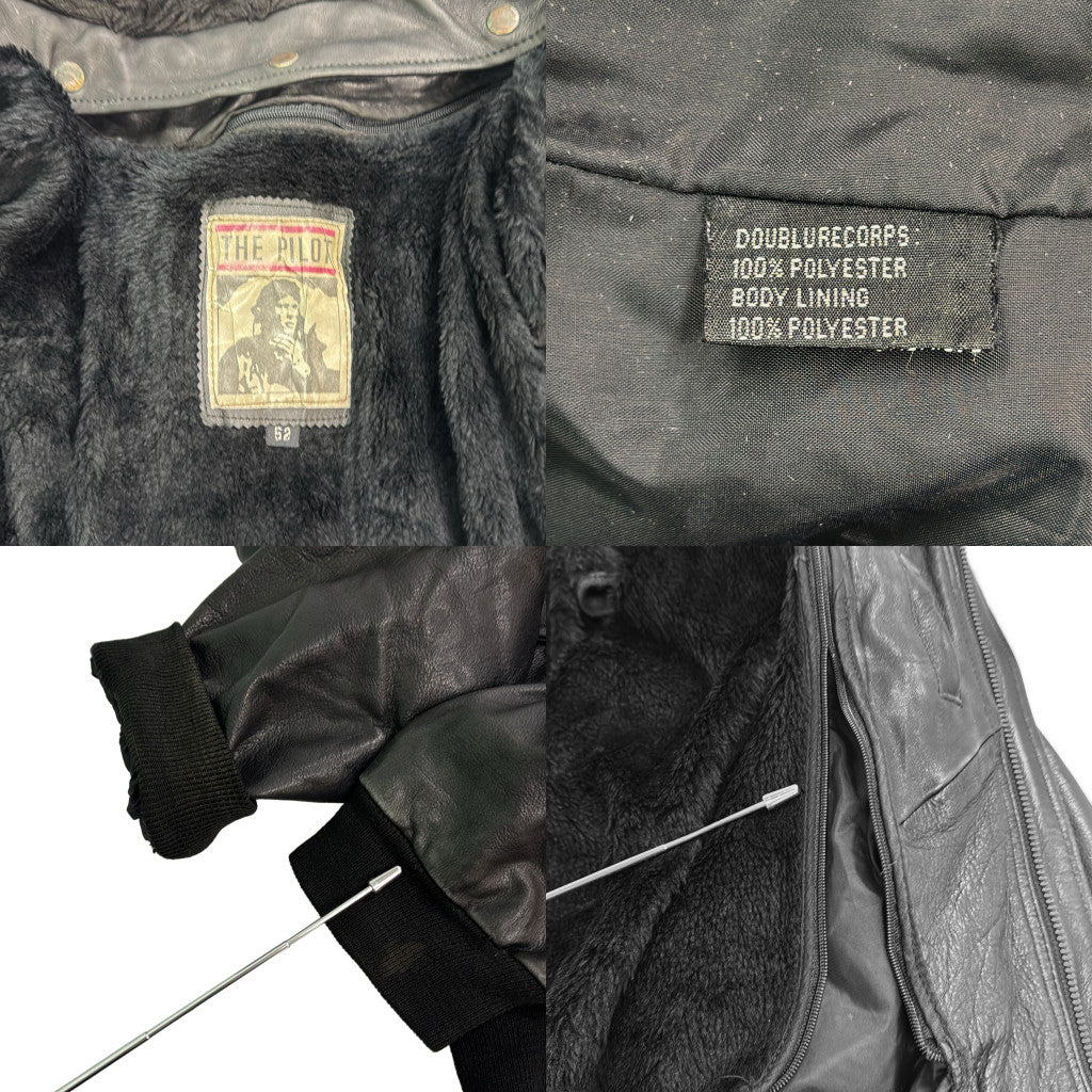 90s THE PILOT Leather Jacket