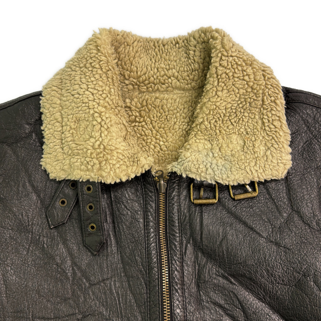 WILSONS LEATHER TYPE B-3 Mouton Leather Jacket