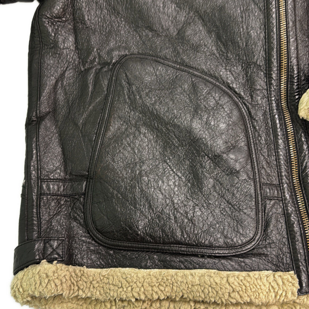 WILSONS LEATHER TYPE B-3 Mouton Leather Jacket