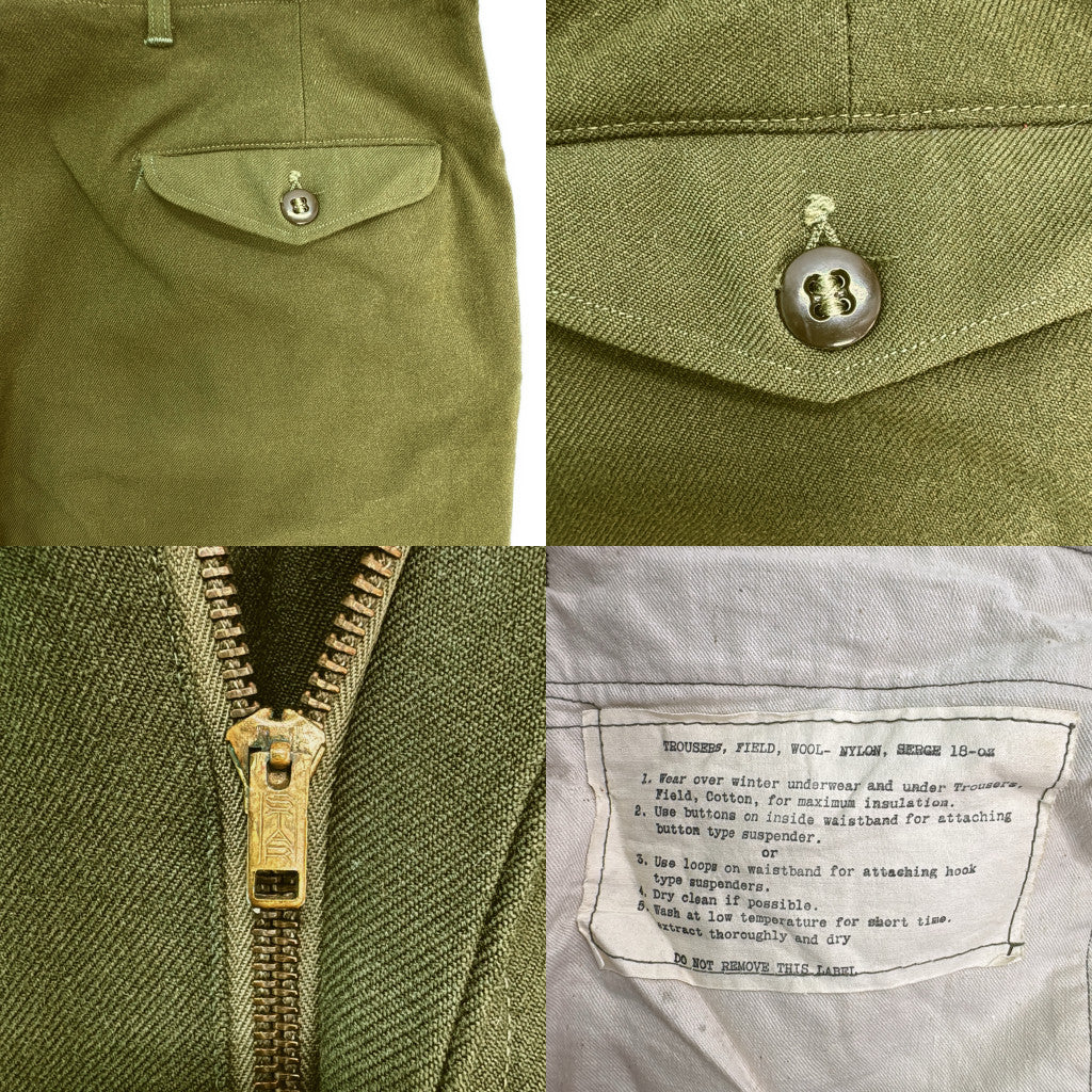 50s U.S.ARMY M-51 Wool Field Trousers Military Pants