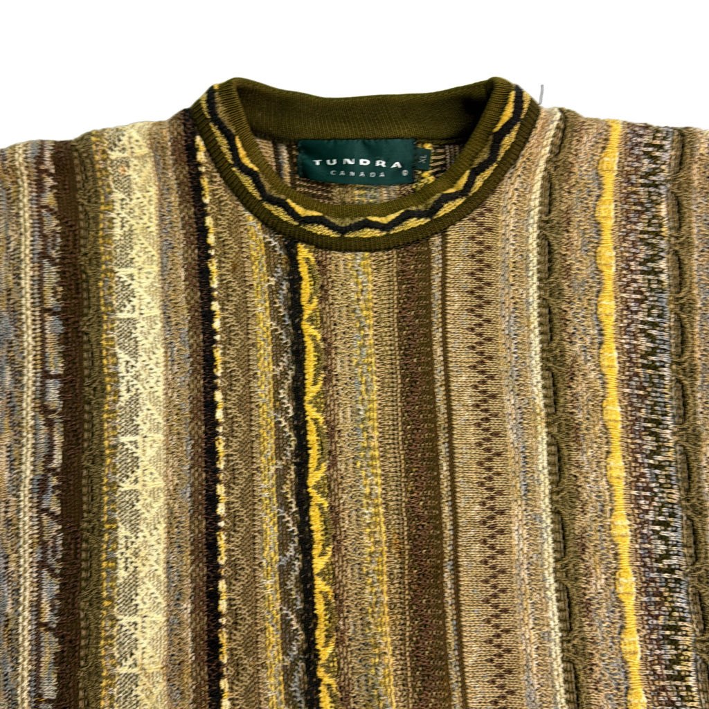 90s TUNDRA 3D Knit Sweater
