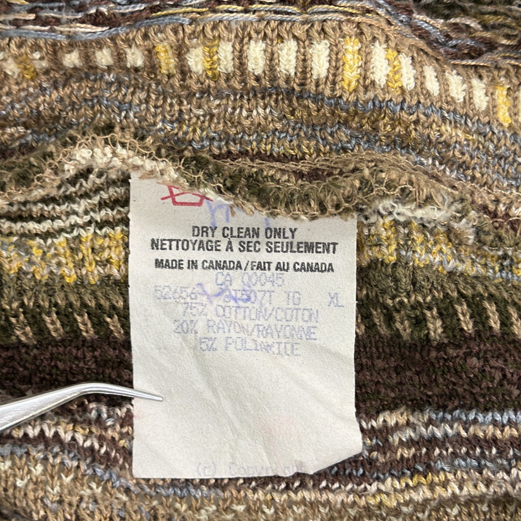 90s TUNDRA 3D Knit Sweater
