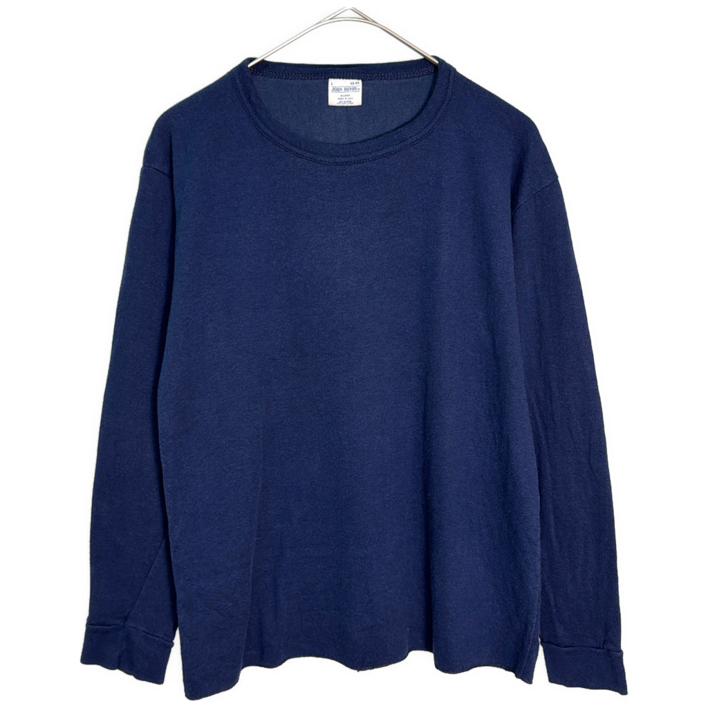 90s JOHN HENRY Plain Long Sleeve T-Shirt