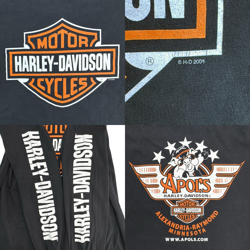 00s HARLEY DAVIDSON Long Sleeve T-Shirt
