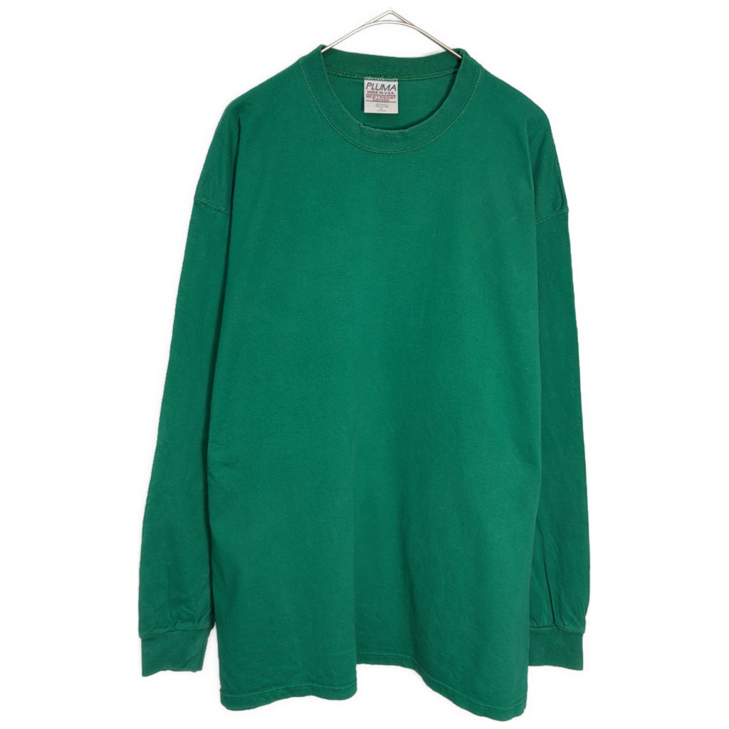 90s PLUMA Plain Long Sleeve T-Shirt