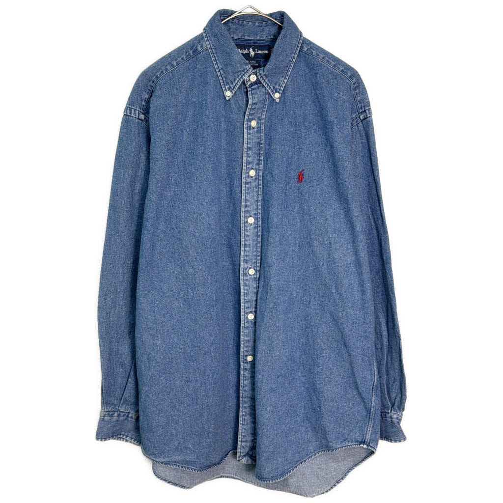 RALPH LAUREN BLAIRE Denim Chambray Shirt