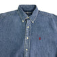 RALPH LAUREN BLAIRE Denim Chambray Shirt