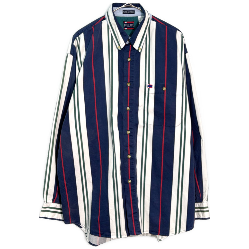 90s BUGLE BOY Stripe Shirt