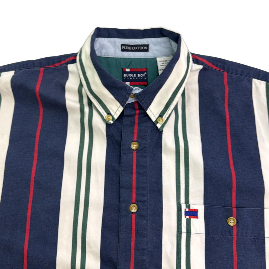 90s BUGLE BOY Stripe Shirt