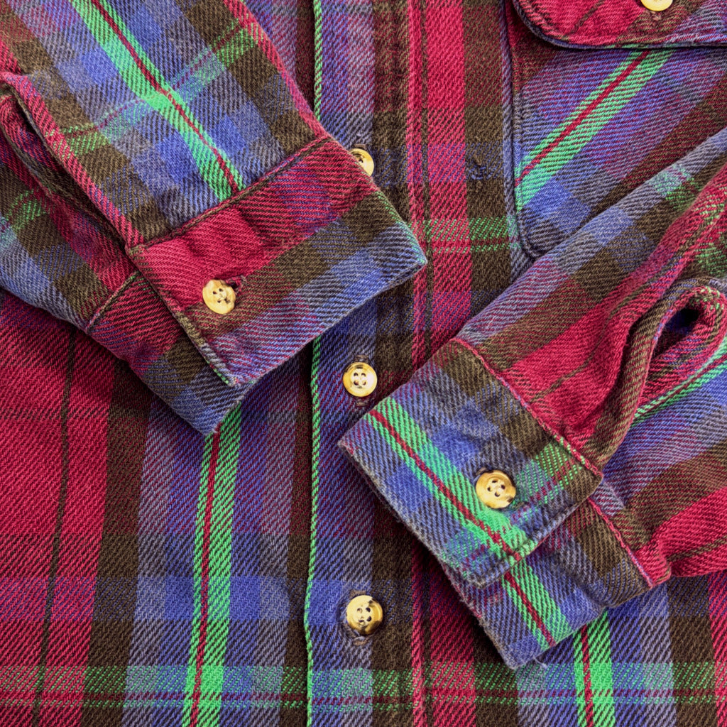 90s FIVE BROTHER Flannel Shirt