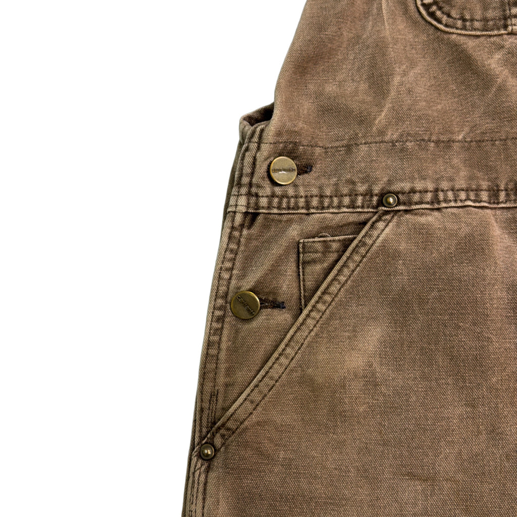 90s Carhartt Duck Double Knee Bib Overall Duck Overall