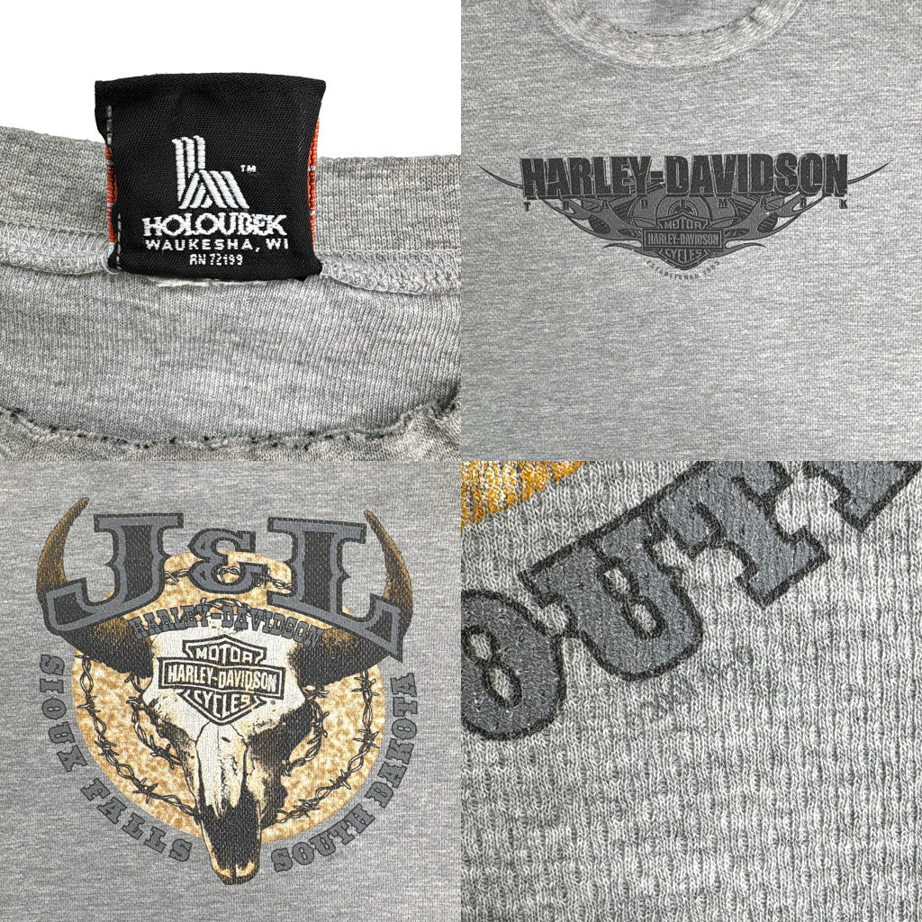 00s HARLEY DAVIDSON Motorcycle Long Sleeve T-Shirt