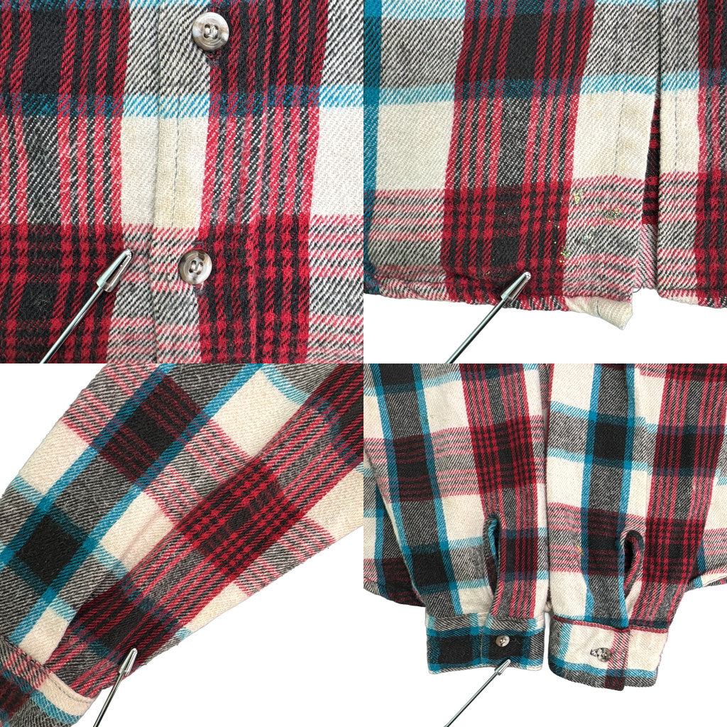 80s FIVE BROTHER Flannel Shirt