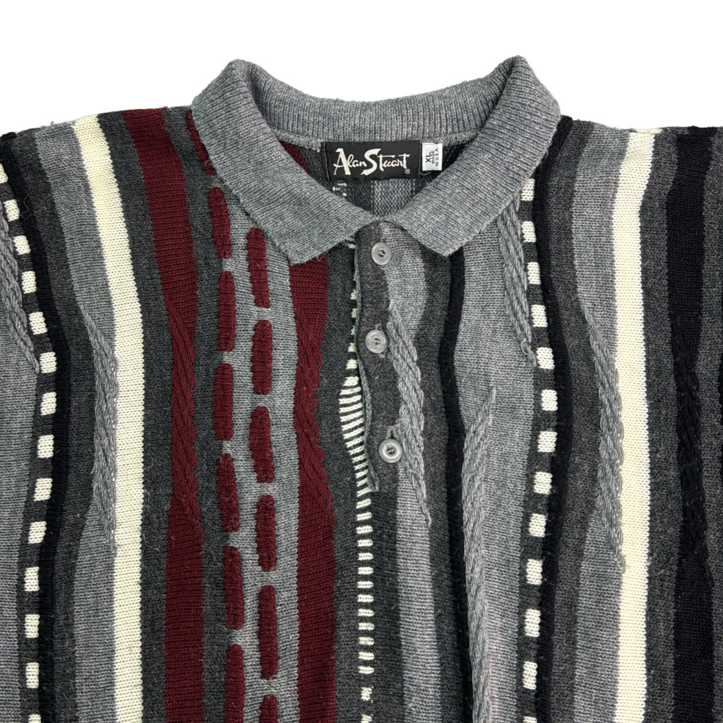 90s Alan Stuart 3D Knit Sweater