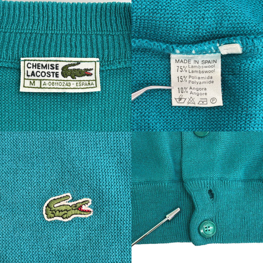 80s CHEMISE LACOSTE Cardigan