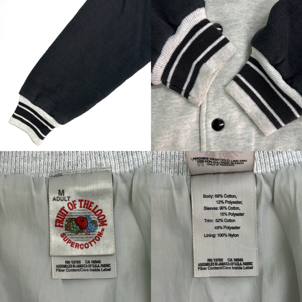 90s FRUIT OF THE LOOM Sweat Stadium Jacket