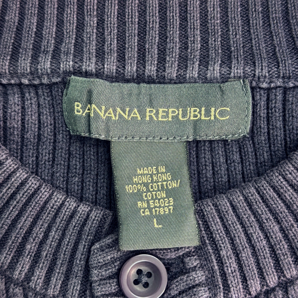 90s Banana Republic Henley Neck Sweater