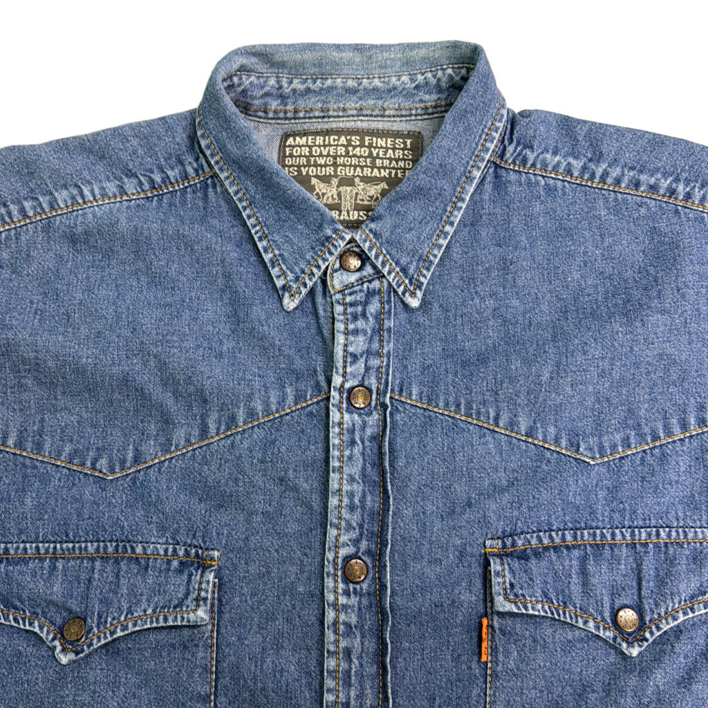 90s Levi's Denim Western Shirt