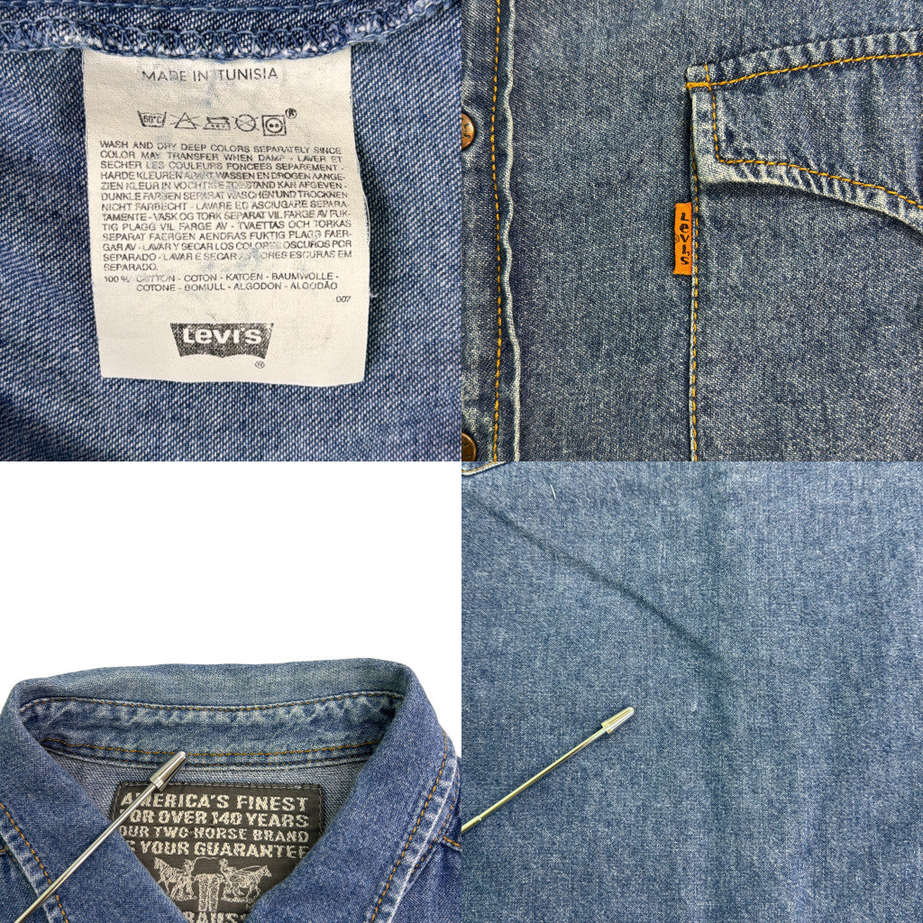 90s Levi's Denim Western Shirt