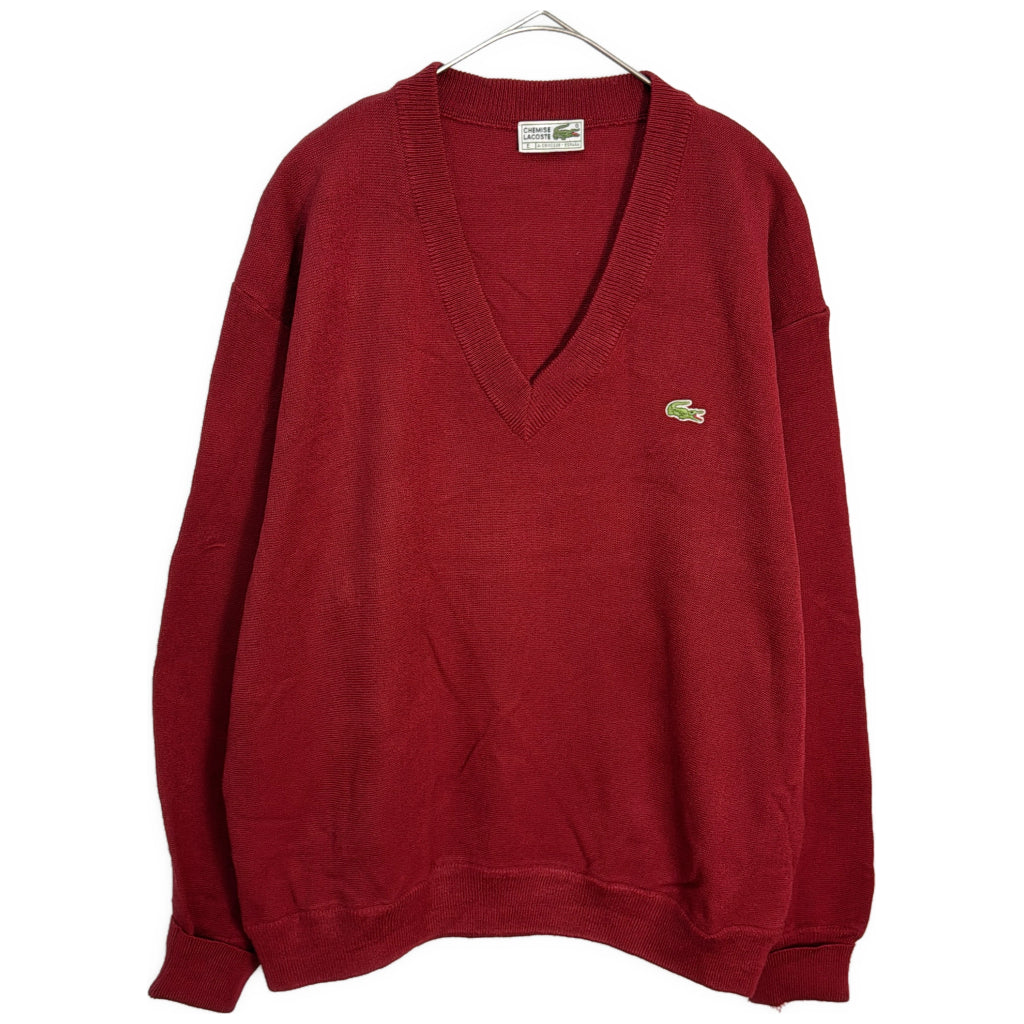 80s CHEMISE LACOSTE V-Neck Sweater