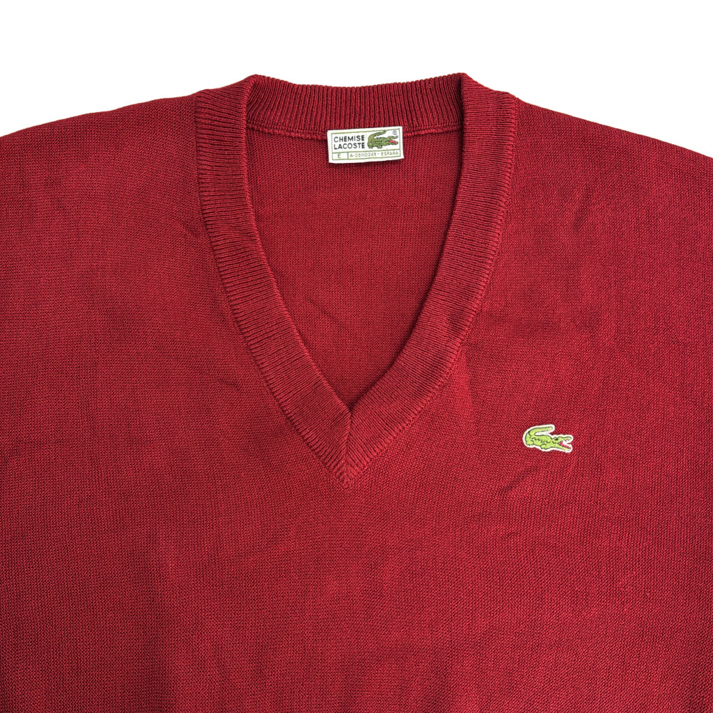 80s CHEMISE LACOSTE V-Neck Sweater