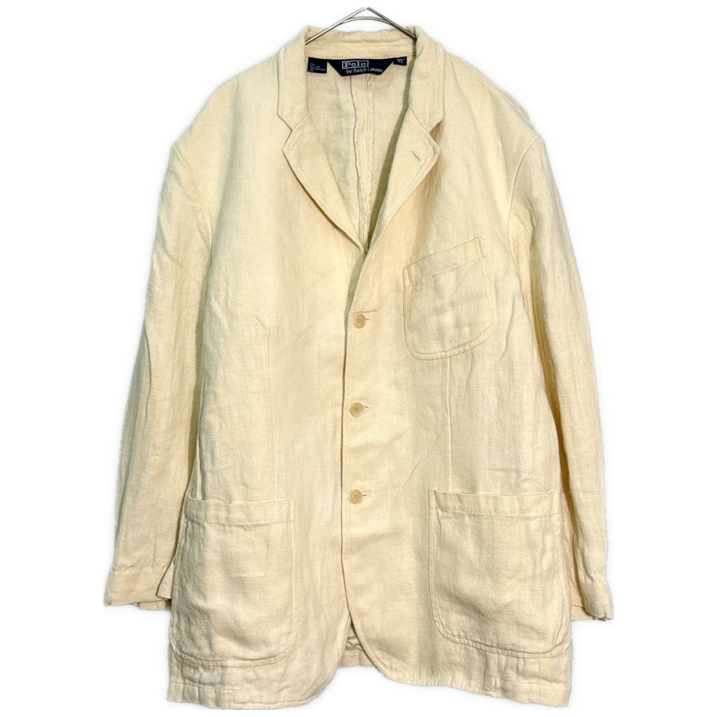90s Polo by Ralph Lauren Linen Tailored Jacket