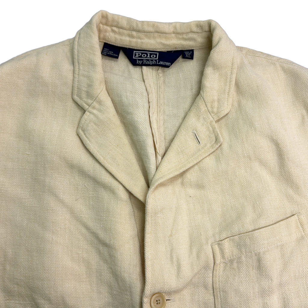 90s Polo by Ralph Lauren Linen Tailored Jacket