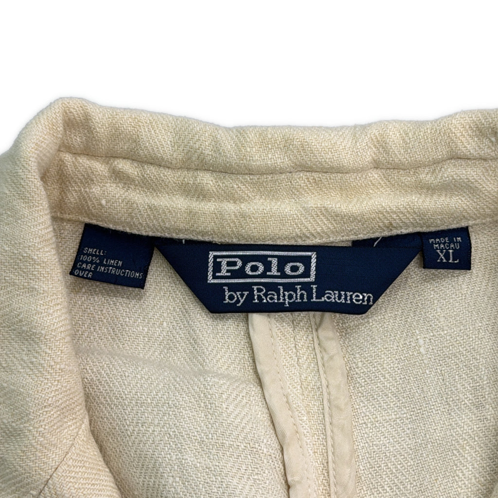 90s Polo by Ralph Lauren Linen Tailored Jacket