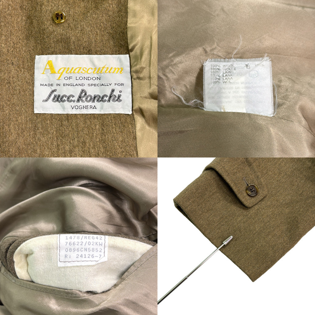 80s Aquascutum Soutien Collar Coat