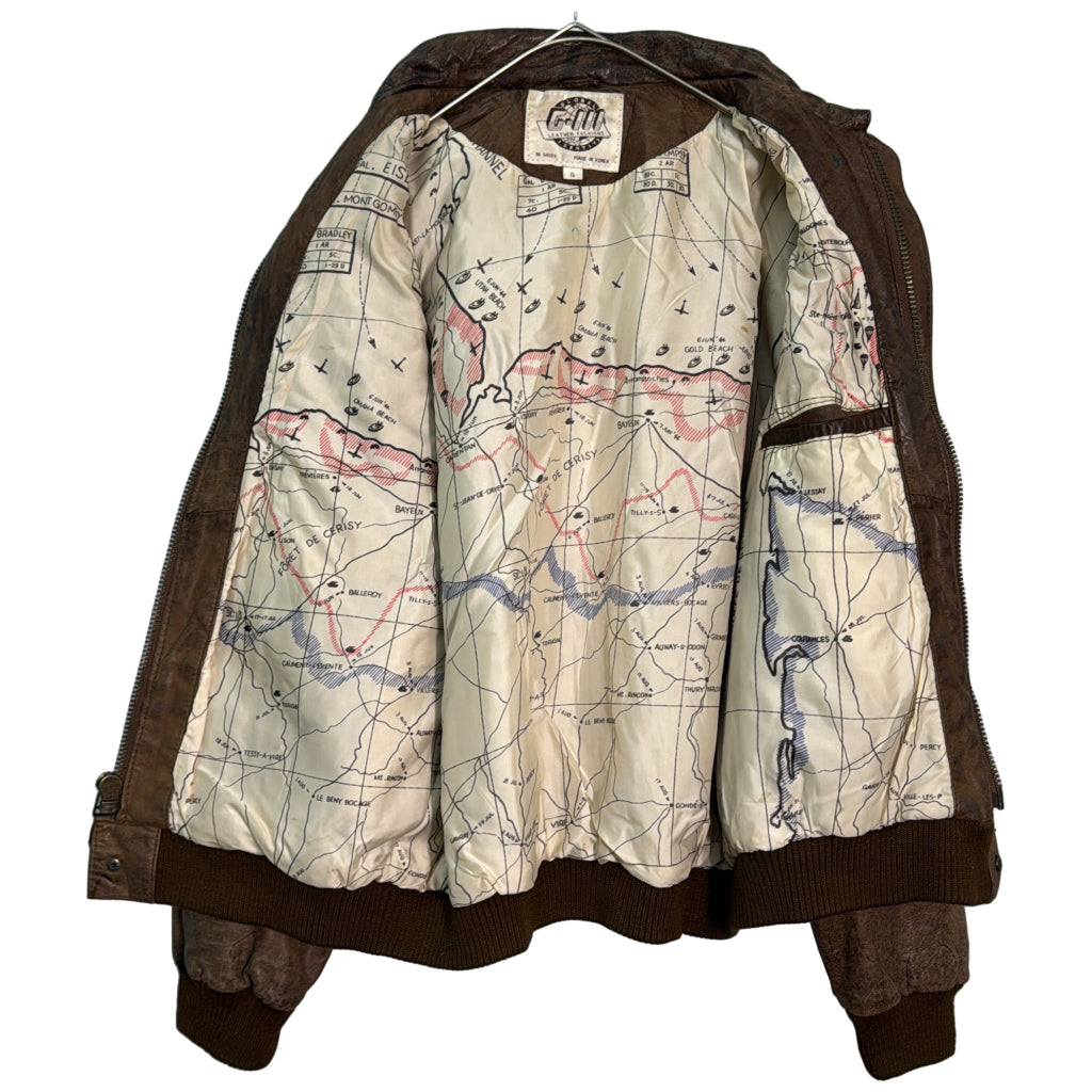 G-III LEATHER SHOP A-2 Flight Jacket Leather Jacket