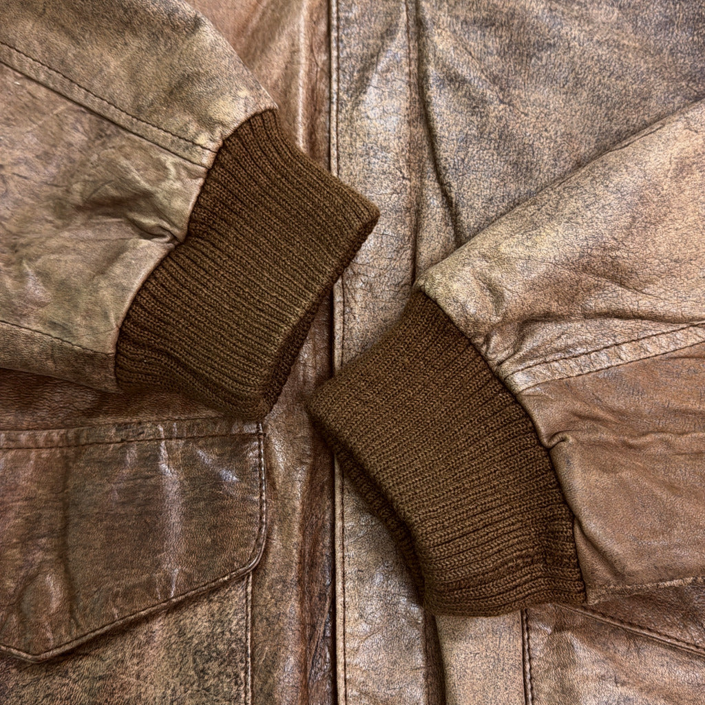 G-III LEATHER SHOP A-2 Flight Jacket Leather Jacket
