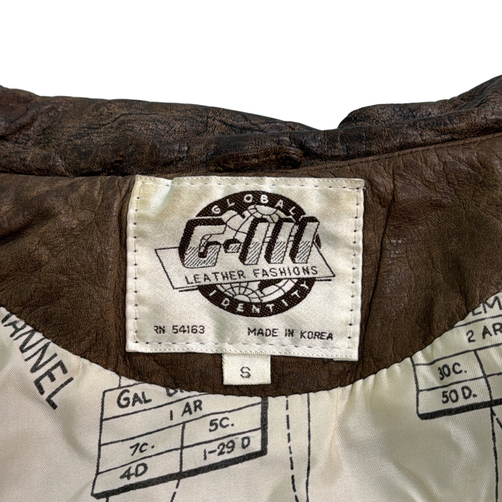G-III LEATHER SHOP A-2 Flight Jacket Leather Jacket