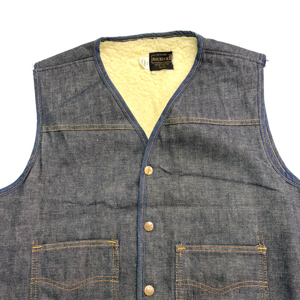 80s ROEBUCKS Denim Vest