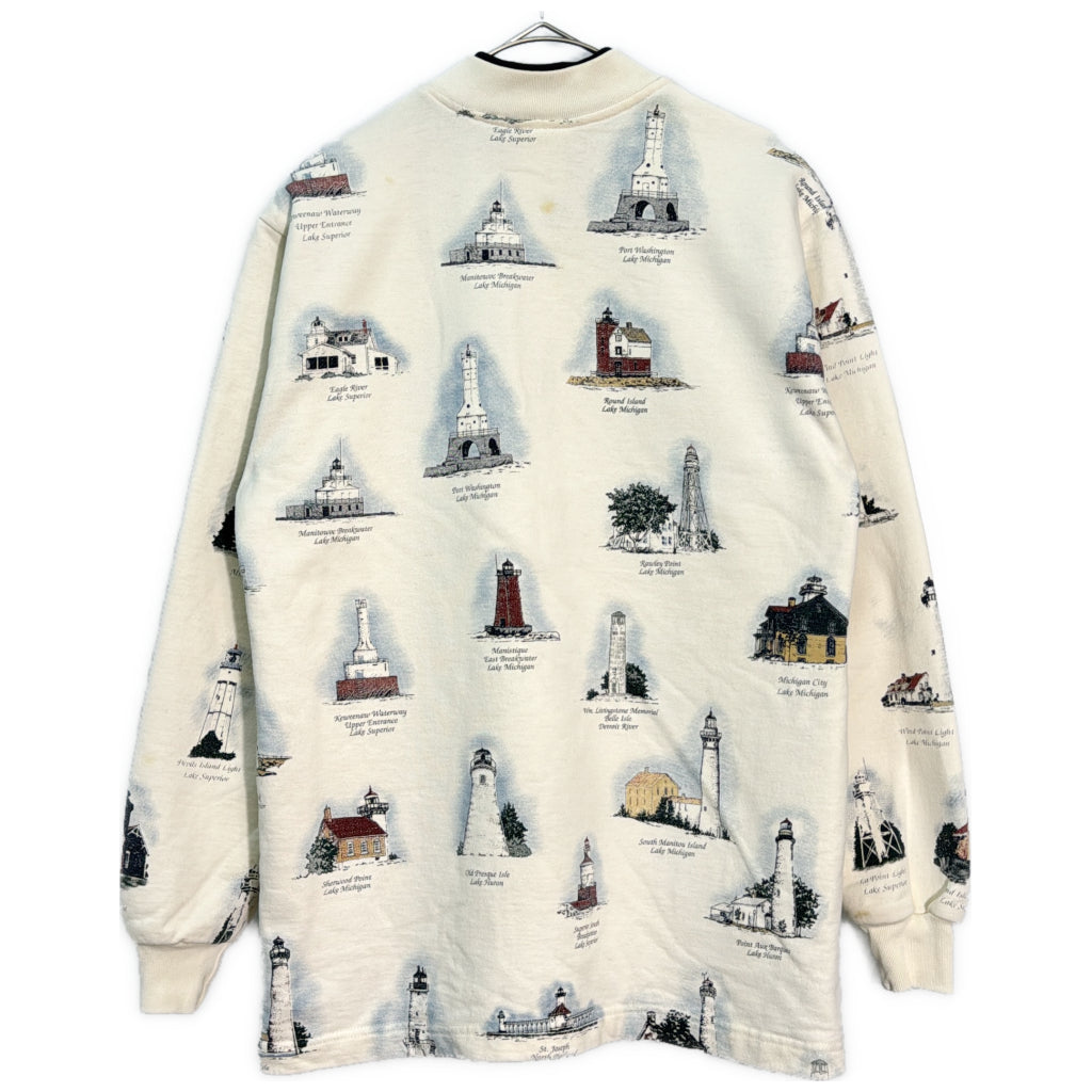 90s Art Unlimited Sportswear Patterned Cardigan