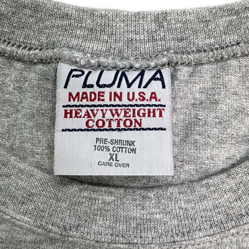 90s PLUMA Plain Long Sleeve T-Shirt