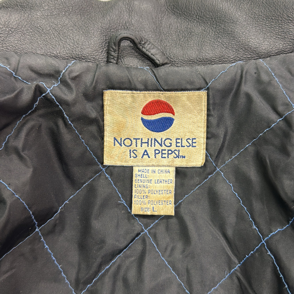 90s PEPSI Leather Jacket