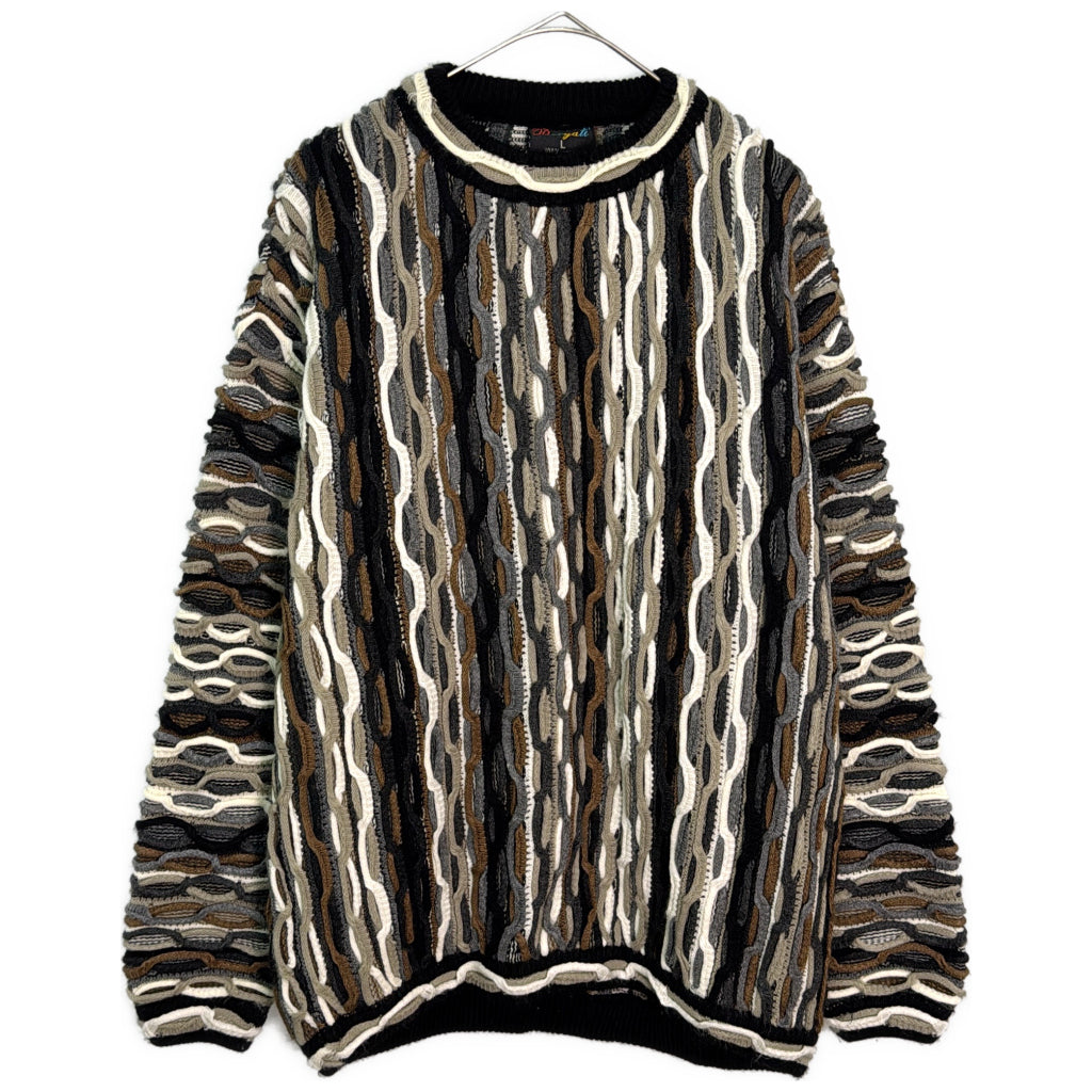 90s Bergati ベルガティ 3D Knit Sweater