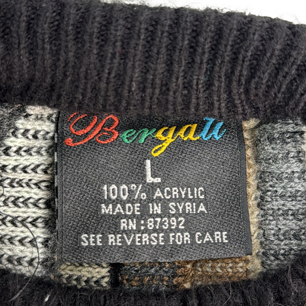 90s Bergati ベルガティ 3D Knit Sweater