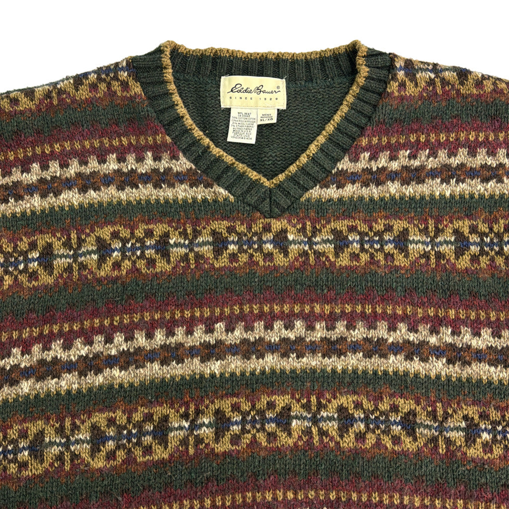 90s Eddie Bauer V-Neck Sweater