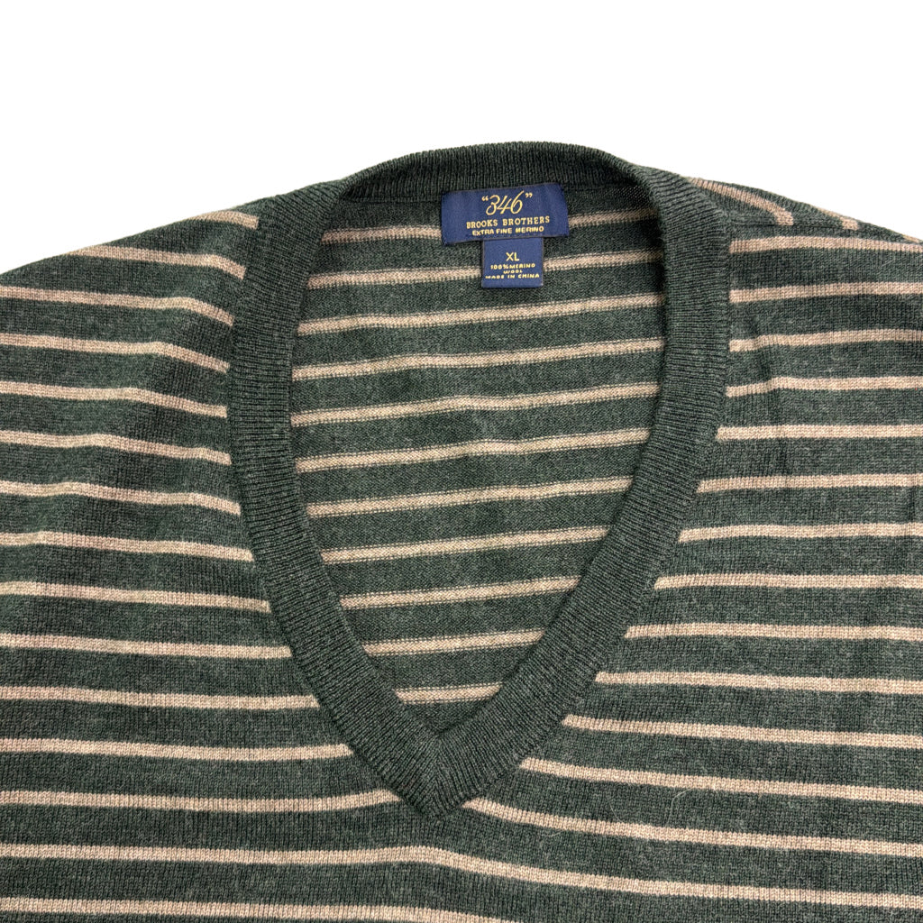 Brooks Brothers Wool Border Sweater