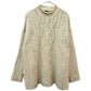 90s STRUCTURE Roll Neck Aran Sweater