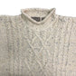 90s STRUCTURE Roll Neck Aran Sweater