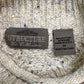 90s STRUCTURE Roll Neck Aran Sweater
